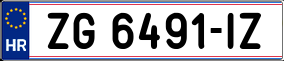 Trailer License Plate